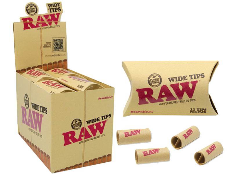 13762 -   20  Raw WIDE Tips Prerolled  (  21  )