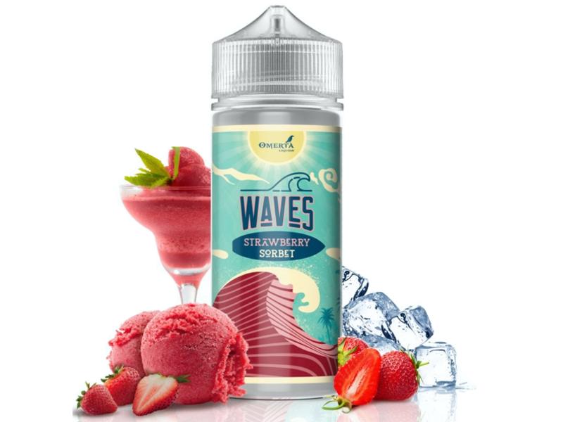 OMERTA Shake And Vape WAVES STRAWBERRY SORBET 30/120ml ( )