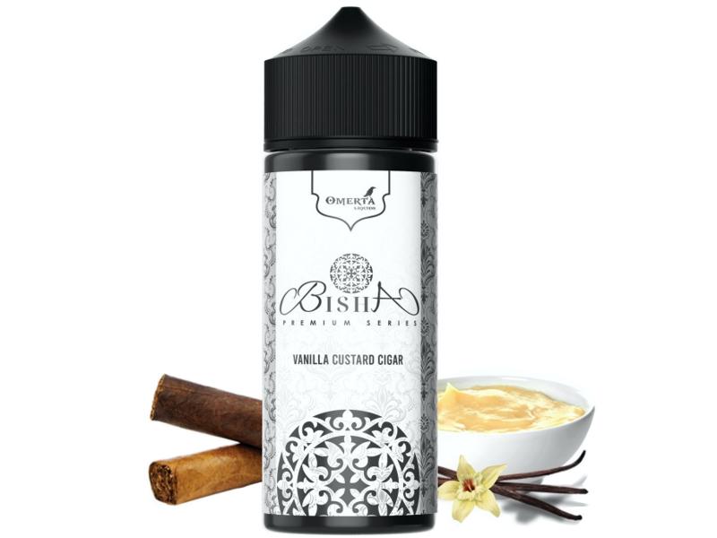 13868 - OMERTA Shake And Vape BISHA VANILLA CUSTARD CIGAR 30/120ml (  )