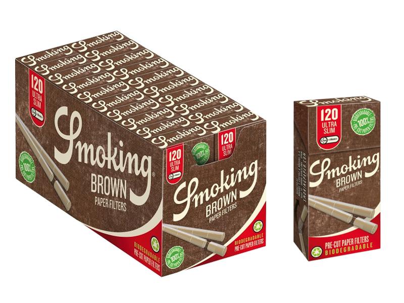 14021 -  SMOKING BROWN Pre-Cut 5,7mm ultra slim  120  (  20)