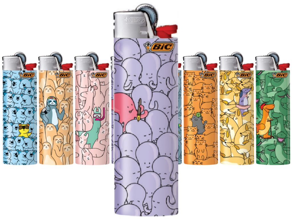 14100 -  Bic Maxi OUTSTANDING ANIMALS J26  slv (8 )