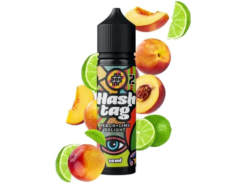 14161 - HASHTAG FLAVORSHOTS PEACH AND LIME DELIGHT 24 Shake and Vape 12/60ML (  )