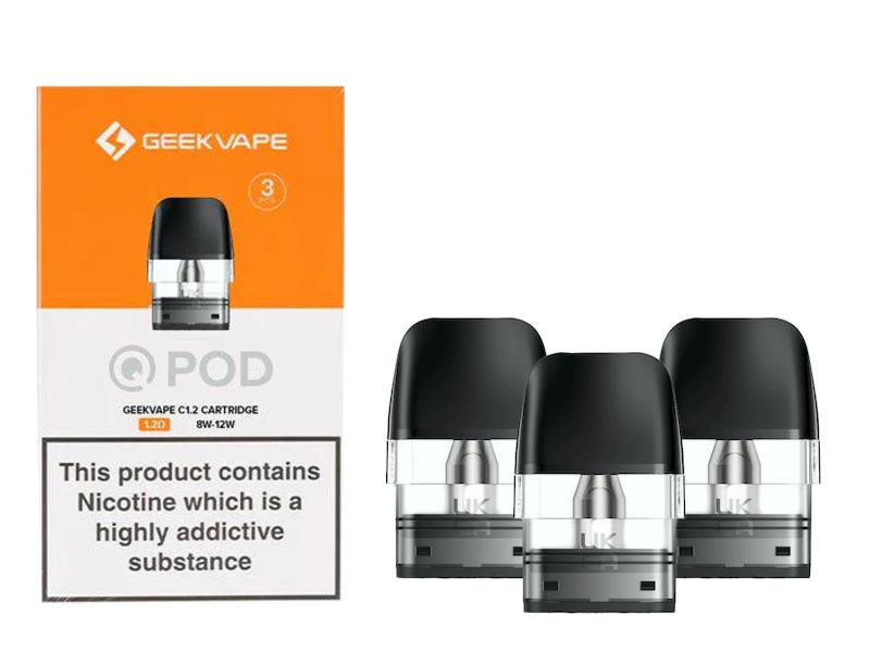 14195 - GeekVape WENAX Q Cartridge 2ml - with 1.2ohm coil (3 )