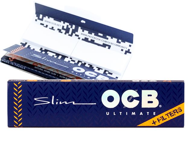Χαρτάκια στριφτού OCB ULTIMATE SLIM King Size + TIPS με τζιβάνες