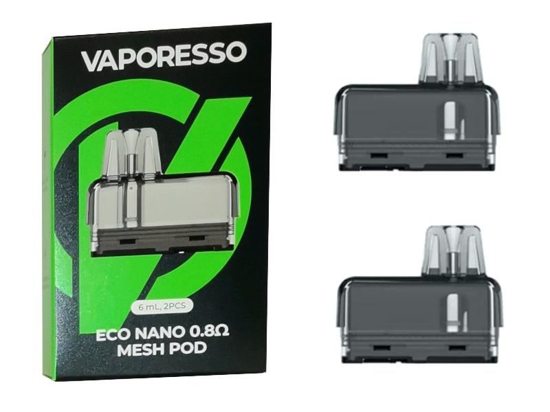 14204 - VAPORESSO ECO NANO Cartridge 6ml - with 0.8ohm coil (2 )