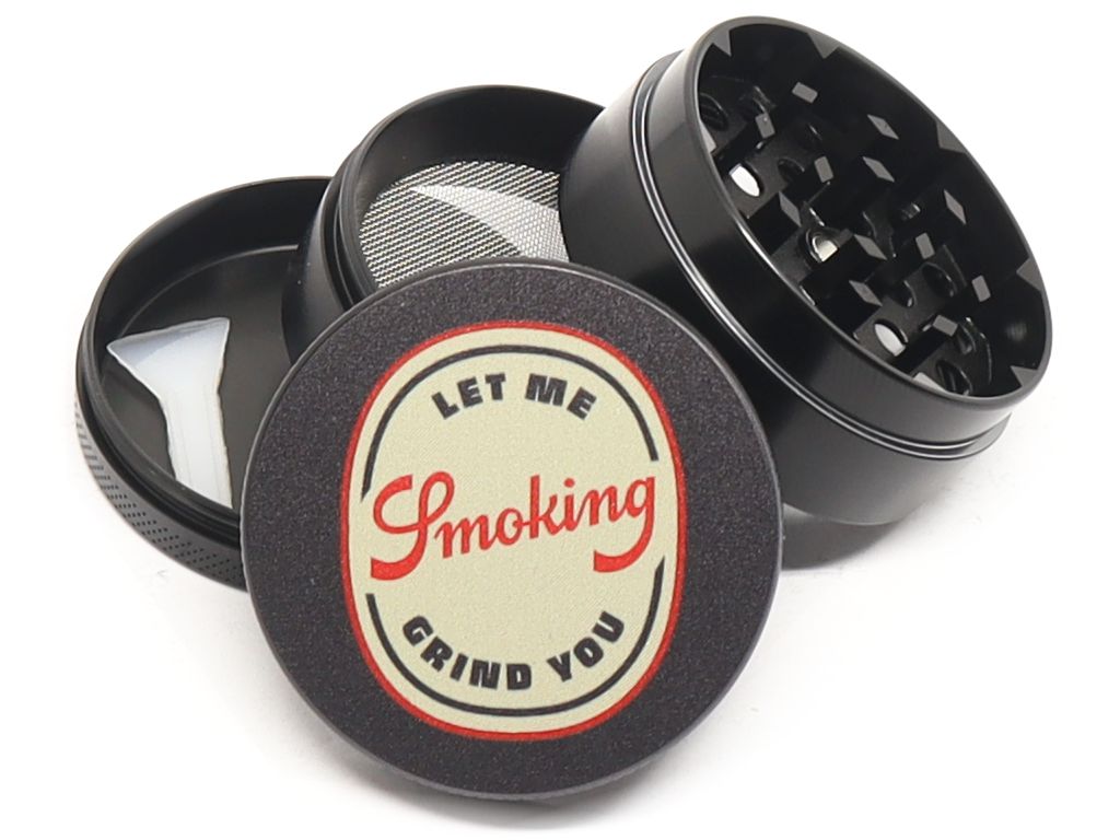 14232 -   SMOKING LET ME GRIND YOU 4 PARTS METAL GRINDER 50mm 021832