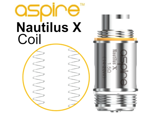 4194 -   Aspire Nautilus X - 1.5ohm & 1.8ohm - (5 )