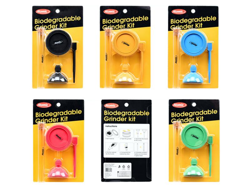 ATOMIC Biodegradable  GRINDER KIT 50mm 2 parts + ACCESSORIES  0212127