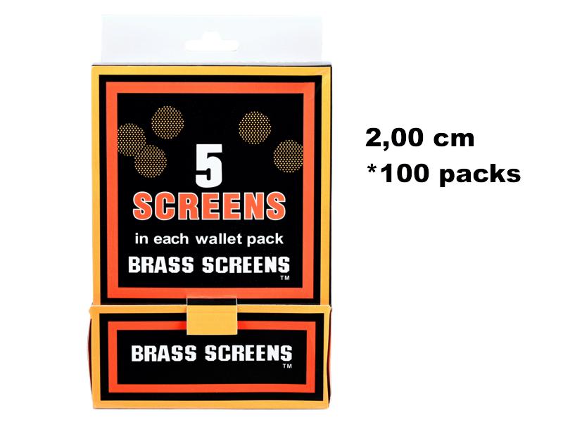 14722 -   100  Pipe BRASS Screens 2.00cm (100   5)