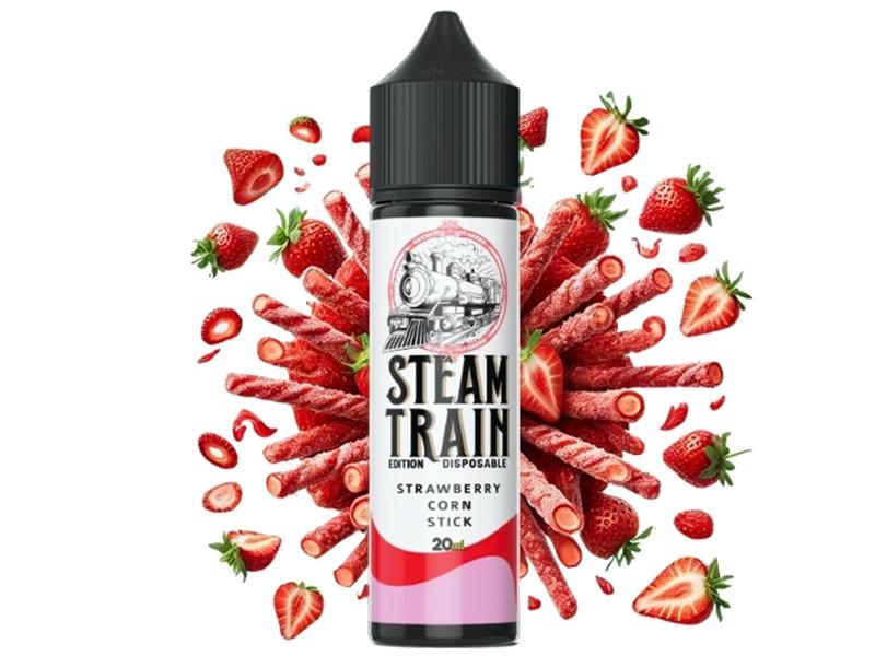 14742 - STEAMTRAIN DISPOSABLE EDITION Flavour Shot STRAWBERRY CORN STICK 20ml / 60ml (    )