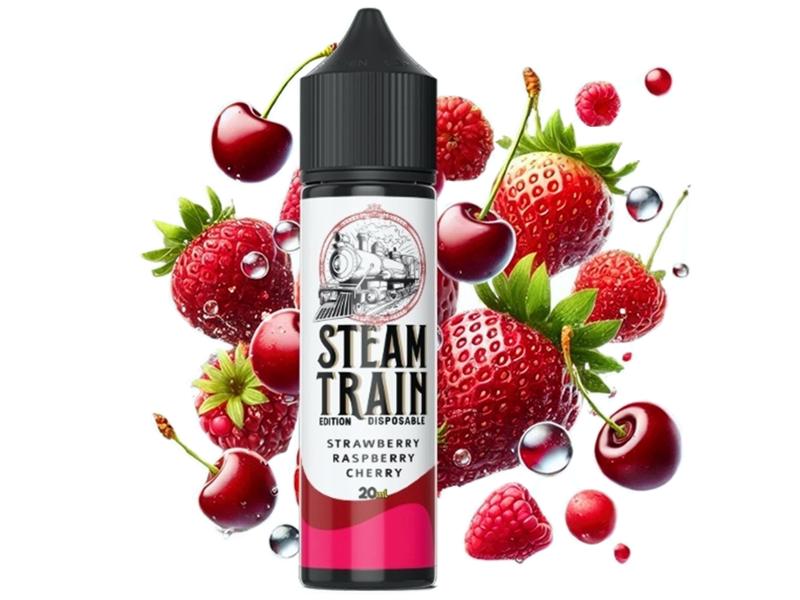 14744 - STEAMTRAIN DISPOSABLE EDITION Flavour Shot STRAWBERRY RASPBERRY CHERRY 20ml / 60ml (,   )
