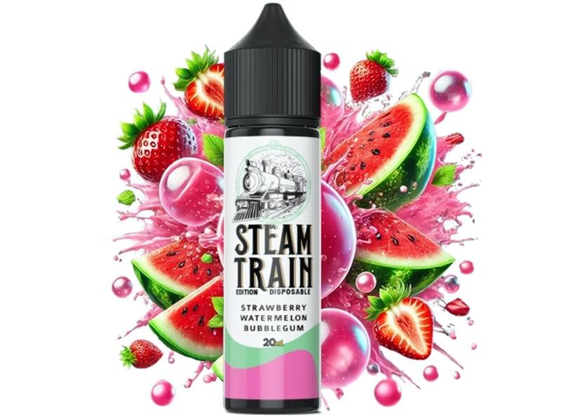 14745 - STEAMTRAIN DISPOSABLE EDITION Flavour Shot STRAWBERRY WATERMELON BUBBLEGUM 20ml / 60ml (,   )