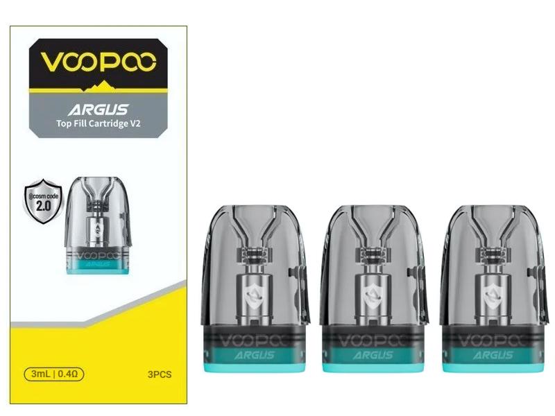 14782 - VooPoo ARGUS Top Fill Cartridge V2 Pod 3ml with coil 0.4ohm (3 )