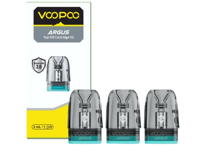 14784 - VooPoo ARGUS Top Fill Cartridge V2 Pod 3ml with coil 1.0ohm (3 )