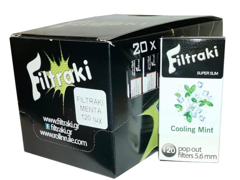 14791 - filtraki super slim COOLING MINT 5,6mm maxi  120     ( 20 )