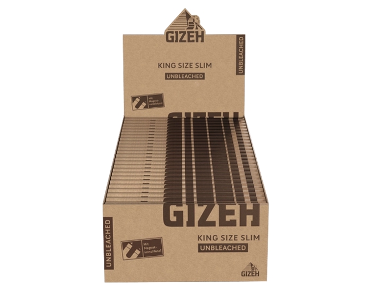 14832 -   50   Gizeh UNBLEACHED MAGNET King Size SLIM