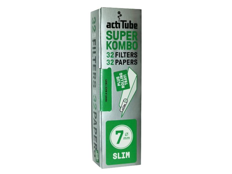 14877 - actiTube SUPER KOMBO 7mm 32 KS Papers + 32 Filters