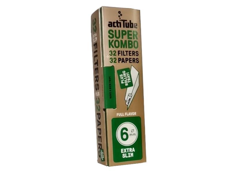 14878 - actiTube SUPER KOMBO 6mm 32 KS Papers + 32 Filters