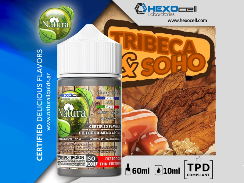 NATURA HYPERMIX ULTRA TRIBECA AND SOHO 10 / 60ML (Καπνικό με βανίλια, καραμέλα και ξηρούς καρπούς) NATURA HYPERMIX ULTRA TRIBECA AND SOHO 10 / 60ML (Καπνικό με βανίλια, καραμέλα και ξηρούς καρπούς)