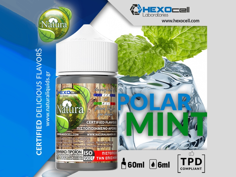 NATURA HYPERMIX ULTRA POLAR MINT 6/60ML (Μέντα και δυόσμος) NATURA HYPERMIX ULTRA POLAR MINT 6/60ML (Μέντα και δυόσμος)
