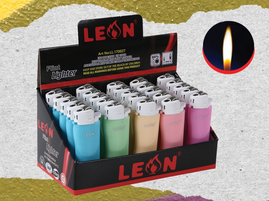 4630 -   25  Leon Mini Lighter (WAVE) Beauty Colours 170027