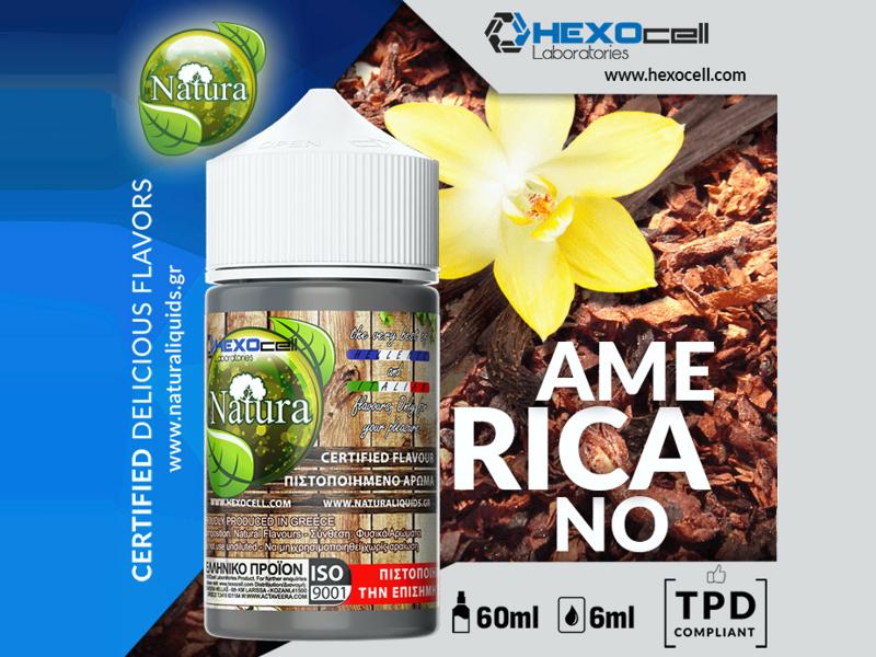 NATURA HYPERMIX ULTRA AMERICANO 6/60ML (Καπνικό με βανίλια) NATURA HYPERMIX ULTRA AMERICANO 6/60ML (Καπνικό με βανίλια)