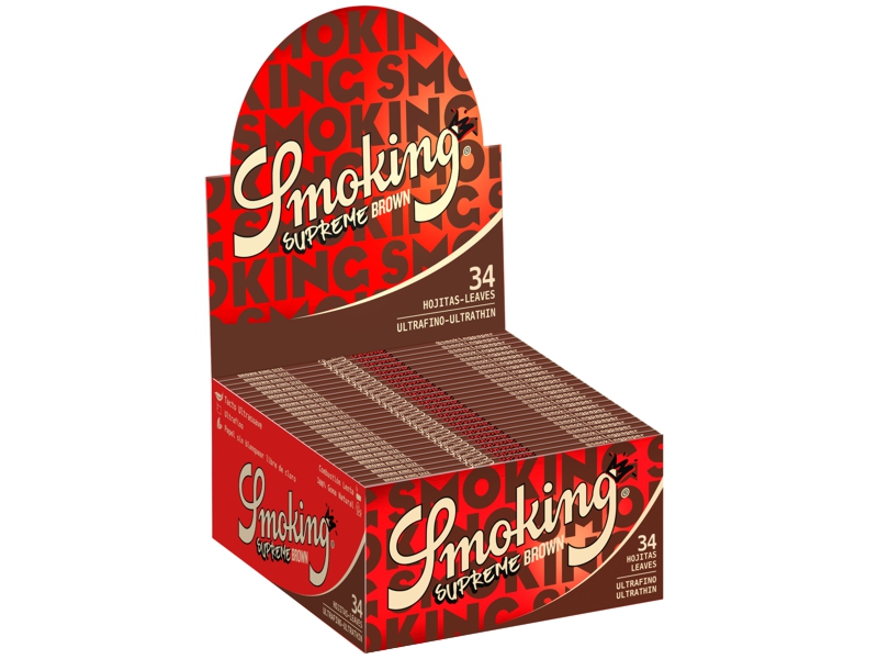 14995 - Smoking SUPREME BROWN King Size 34    ( 50 )