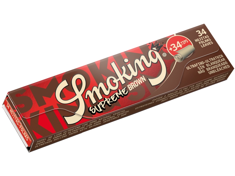 14996 - Smoking SUPREME BROWN King Size  + Tips  