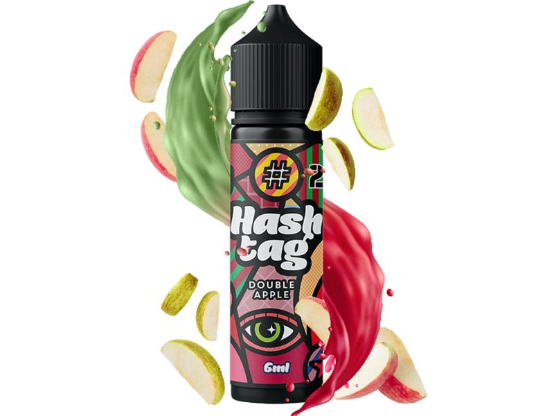 15029 - HASHTAG FLAVORSHOTS DOUBLE APPLE 22 Shake and Vape 6/60ML (������� ��� ������� ����)