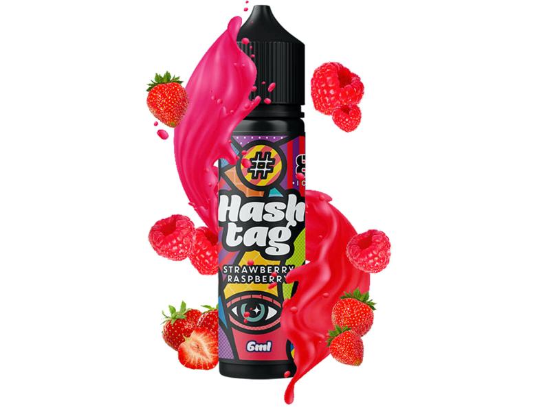 15034 - HASHTAG FLAVORSHOTS STRAWBERRY RASPBERRY ICE 8 Shake and Vape 6/60ML (������� ��� ��������� �� ����)