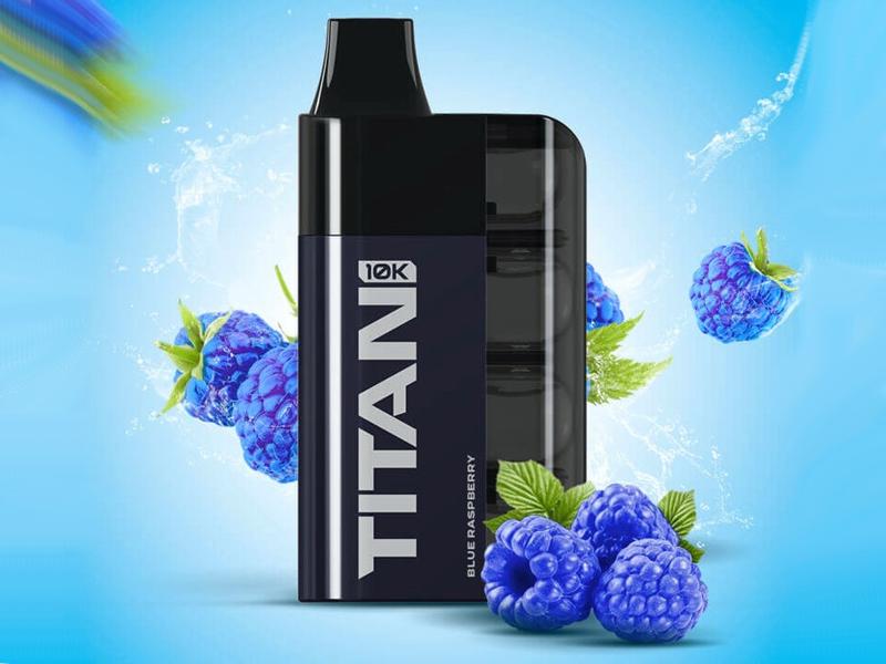 TITAN BLUE RASPBERRY 8*2ML ������ 16ML 20mg (���������) 10000 PUFFS ����������� ������� ���� ������