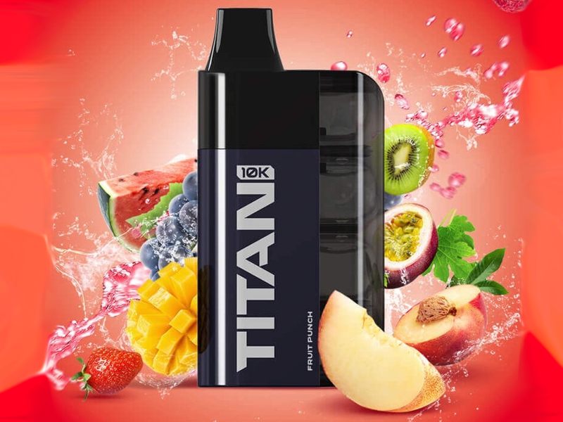 TITAN FRUIT PUNCH 8*2ML ������ 16ML 20mg (�������, ���� ��� ������������)10000 PUFFS ����������� ������� ���� ������