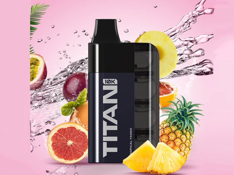 TITAN TROPICAL TANGO 8*2ML ������ 16ML 20mg (������� ������)10000 PUFFS ����������� ������� ���� ������