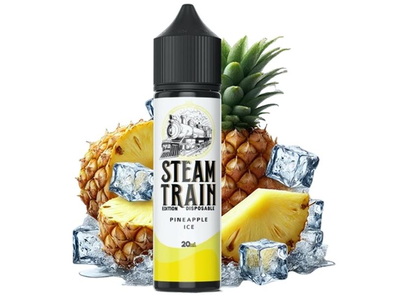 15130 - STEAMTRAIN DISPOSABLE EDITION Flavour Shot PINEAPPLE ICE 20ml / 60ml (������ �� ����)