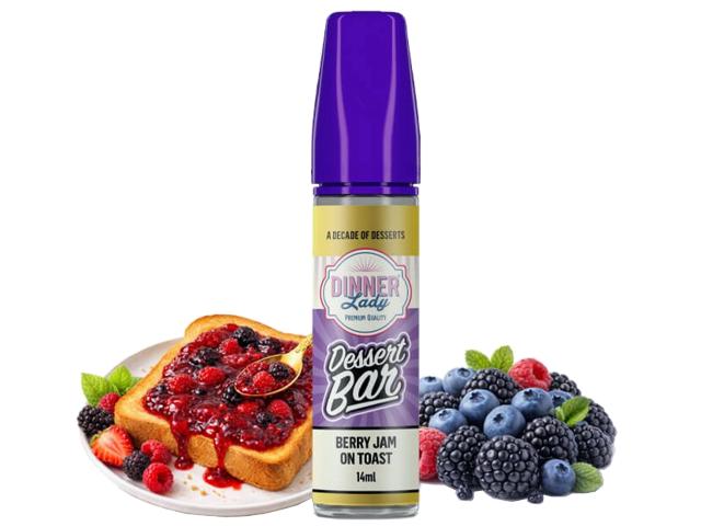 15153 - DINNER LADY DESSERT BAR BERRY JAM ON TOAST FLAVOUR SHOT 14/60ml (��������� ������ �� ����)