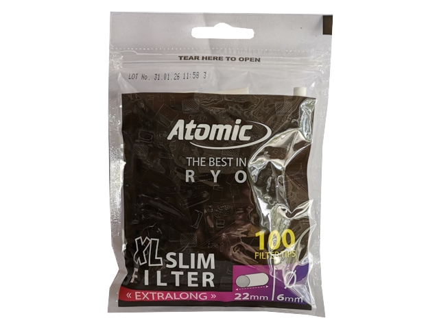 15162 - Atomic XL SLIM FILTER EXTRA LONG 6mm 100 ��������� �������� - 1 ���������