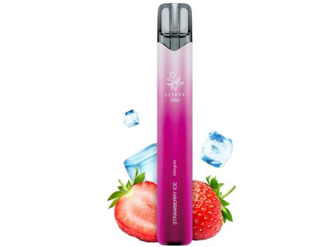 15167 - ����������� ������� ���� ������ ELF BAR 1000V STRAWBERRY ICE 20mg (������� �� ����) 2ml