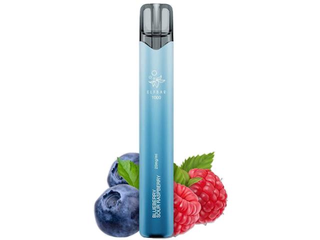 15169 - ����������� ������� ���� ������ ELF BAR 1000V BLUEBERRY SOUR RASPBERRY 20mg (��������� ���������) 2ml