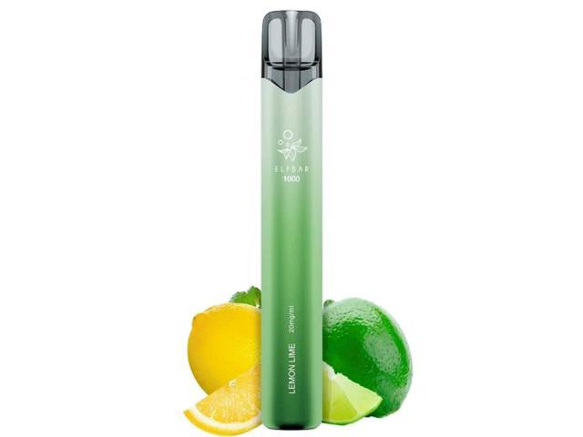 15173 - ����������� ������� ���� ������ ELF BAR 1000V LEMON LIME 20mg (������ ��� ����) 2ml