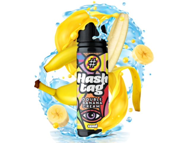 15180 - HASHTAG FLAVORSHOTS DOUBLE BANANA CREAM ICE 41 Shake and Vape 12/120ML (������� �� ����� ��� ����)
