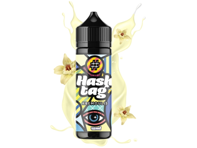 15185 - HASHTAG FLAVORSHOTS KREMOULIS 39 Shake and Vape 12/120ML (����� custard)