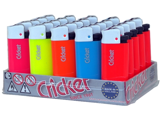 Κουτί με 25 αναπτήρες Cricket Fluo Mini White Cup 22125127