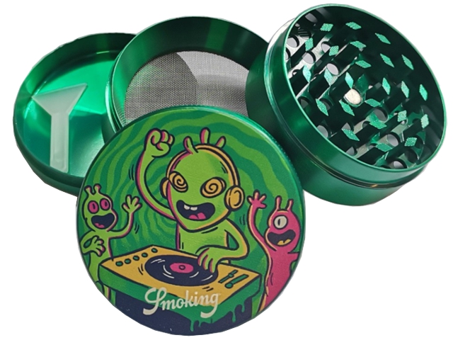 15246 - ������� ������ SMOKING EUPHORIA HALO 4 PARTS METAL GRINDER 50mm 00034 A