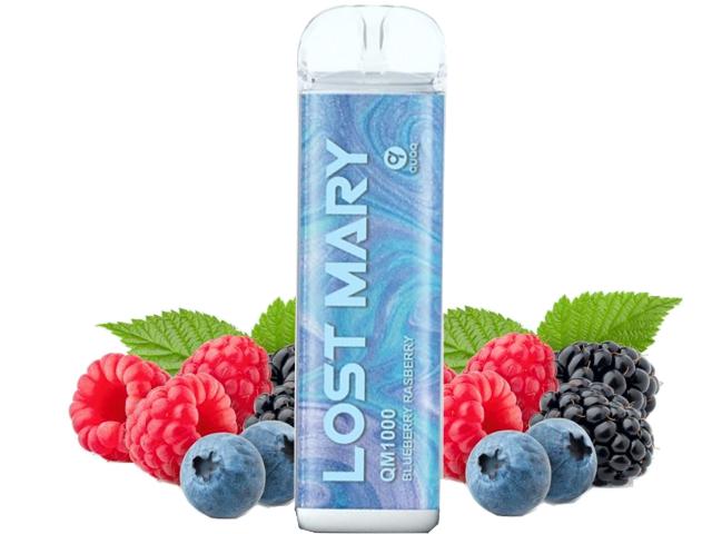 15453 - ����������� ������� ���� ������ LOST MARY QM 1000 2m BLUEBERRY RASPBERRY 20mg (���������)