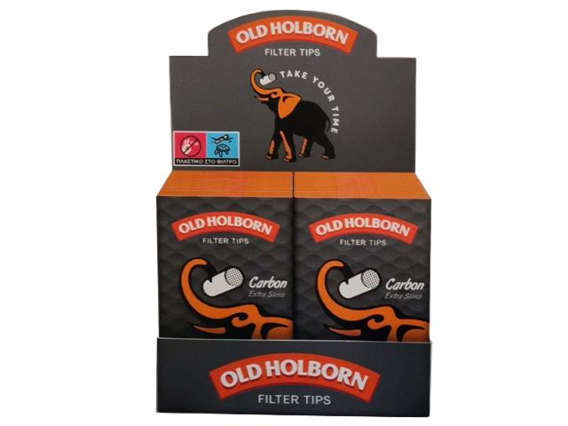 ��������� ������� ������� Old Holborn 5,7mm extra slim CARBON 54, ����� 20 ��������