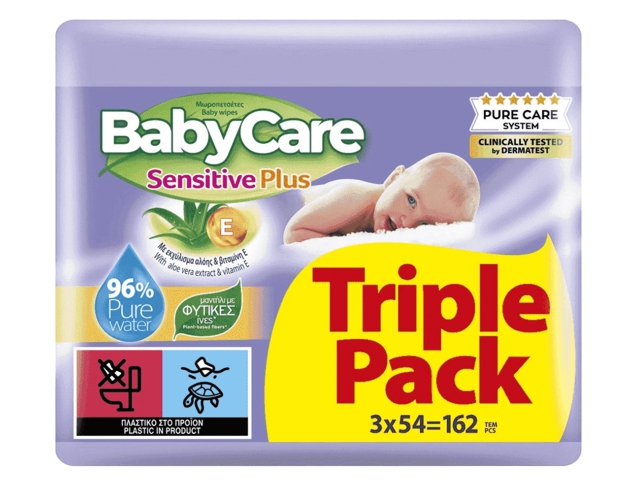 ����������� BABYCARE Sensitive Plus ���� - ��� ��� 3 * 54 ���
