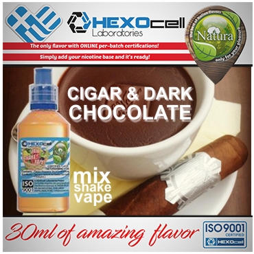 NATURA MIX SHAKE VAPE CIGAR & DARK CHOCOLATE 30/60ML (καπνικό & μαύρη σοκολάτα)