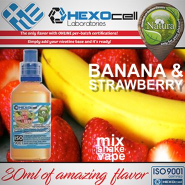 NATURA MIX SHAKE VAPE BANANA & STRAWBERRY ICE 30/60ML (,    )