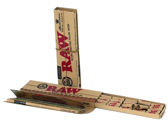 6189 - RAW CONNOISSEUR Classic KING SIZE SLIM + PRE ROLLED TIPS