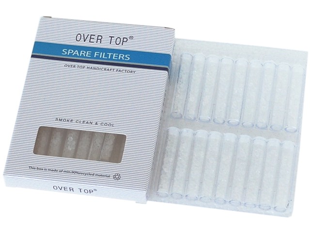 OVER TOP Holder SPARE FILTERS 221A (λεπτά κρυσταλλικά ανταλλακτικά φίλτρα πίπας τσιγάρου)